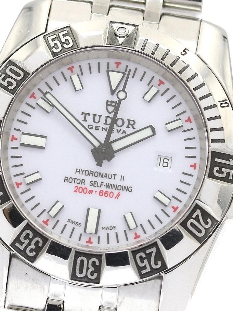 Tudor Hydro Note Ii 24030 Date White Dial Automatic Ladies Watch918537